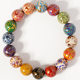Lacquer beads 12mm snail beads manufacturers wholesale text play bracelet single bead beads DIY bracelet accessories