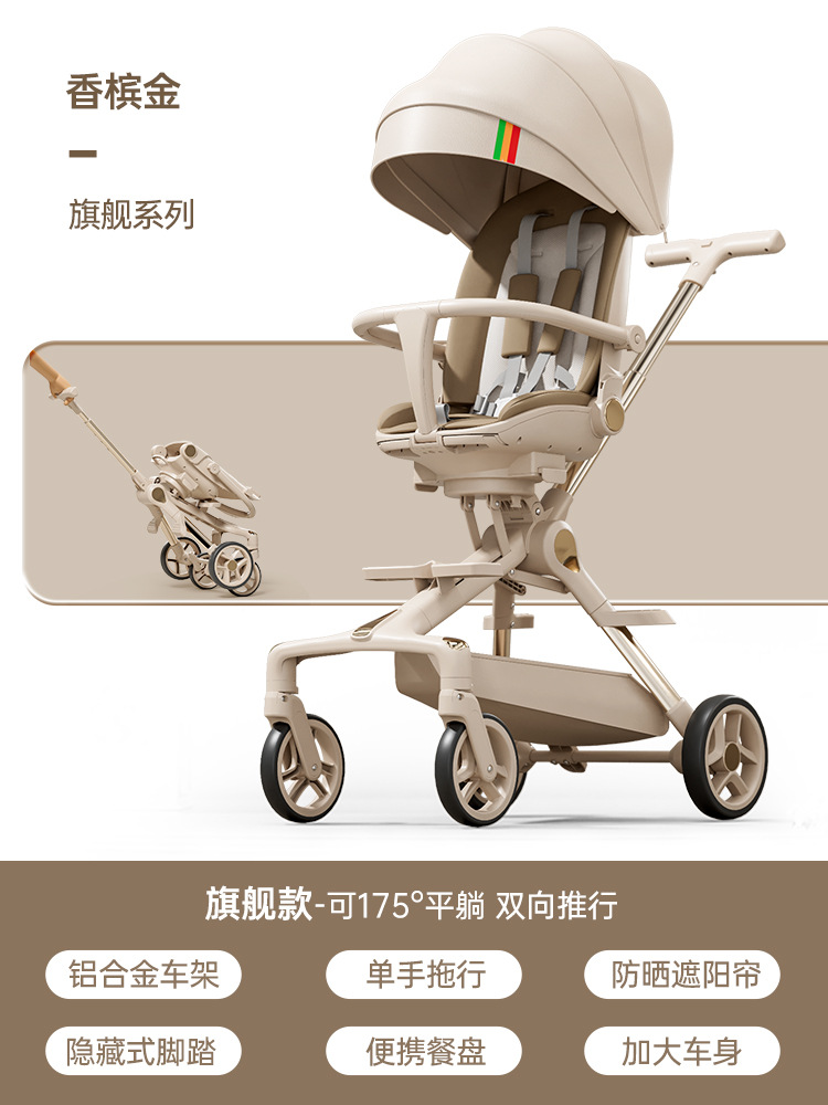 샴페인 컬러 + 알루미늄 합금 프레임 + 양산 + 디너 플레이트