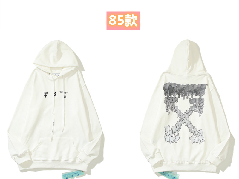 Marca de moda offwhite graffiti religioso pintura al óleo impresión de flecha hombre y mujer suelta OW pareja alta calle hoodie abrigo