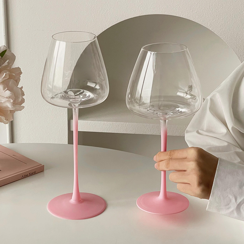 Vaso de vino francés de alto valor creativo de lujo ligero casero de vidrio de alta calidad copa de champán vino blanco copa de vino tinto