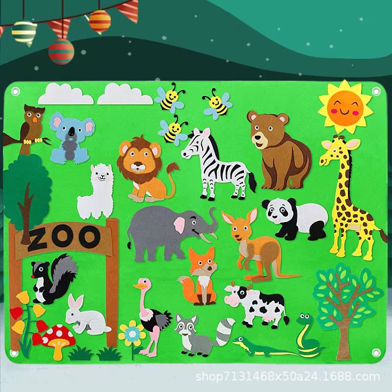 Fábrica en stock sintió tablero ocupado educación para niños ciencia y educación juguetes aprendizaje tablero infantil acción entrenamiento educación tablero