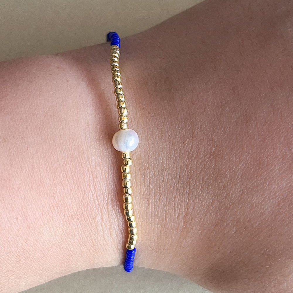 1 Piece Quantity Simple Style Geometric Beaded Soft Clay Beaded Chain Beaded Bracelets Wholesale