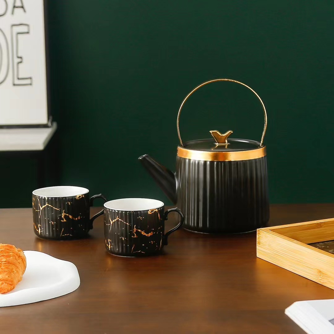 Japonés marbling cerámica portátil olla taza traje Oficina Creativa botella de agua fría suministros regalo hogar