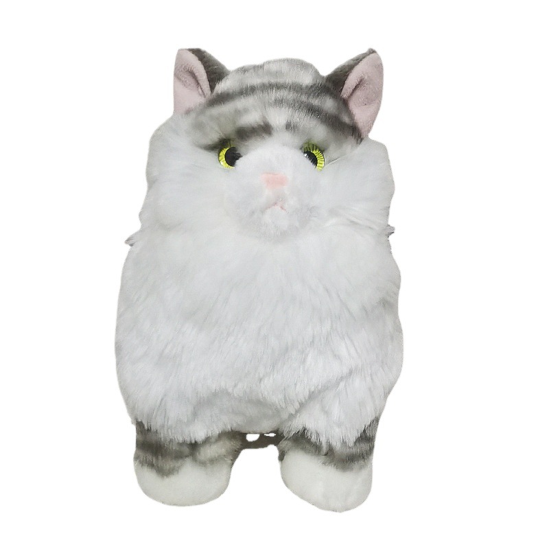 Mulula gato muñeca de peluche de juguete de simulación gato niños Ragdoll muñeca almohada para dormir regalo al por mayor
