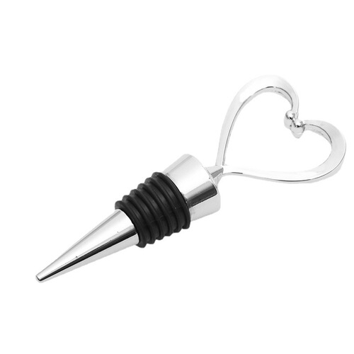 Manufacturer wholesale high-end zinc alloy heart-shaped wine stopper advertising gift hotel supplies tools