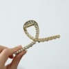 Hairgrip, crab pin from pearl, elegant big ponytail, simple and elegant design