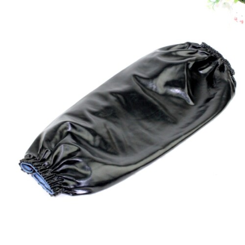 Extended Waterproof Sleeve Covers for Men and Women Kitchen Work Oil-Resistant Dirt-Proof Leather Arm Sleeves Labor Protection Working Arm Guards