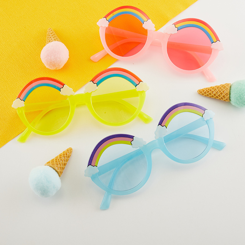 2022 New Children's Sunglasses Rainbow UV-protective Sunglasses Multicolor Personality Fashion Kids Sunglasses