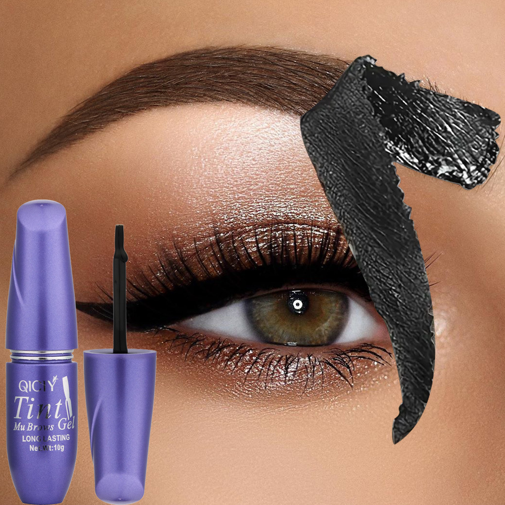QICIY Peel-Off Eyebrow Tint, Long-Lasting, Waterproof, Sweat-Proof, Quick-Dry, Popular Eyebrow Dye, Exclusive for Cross-Border Sales