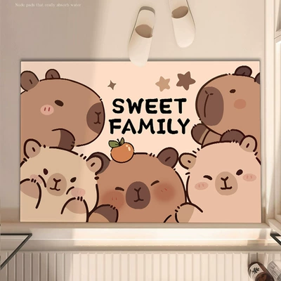 Avtomobil döşəmə paspasları – Mat, Easy-Care Floor Mat - five-capybaras-4060cm-new-diatom-mud
