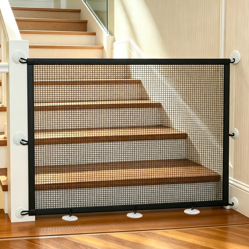 Cross-border pet fence, no-drill cat and dog fence net, indoor and outdoor safety protective gate, chicken and duck net manufacturer