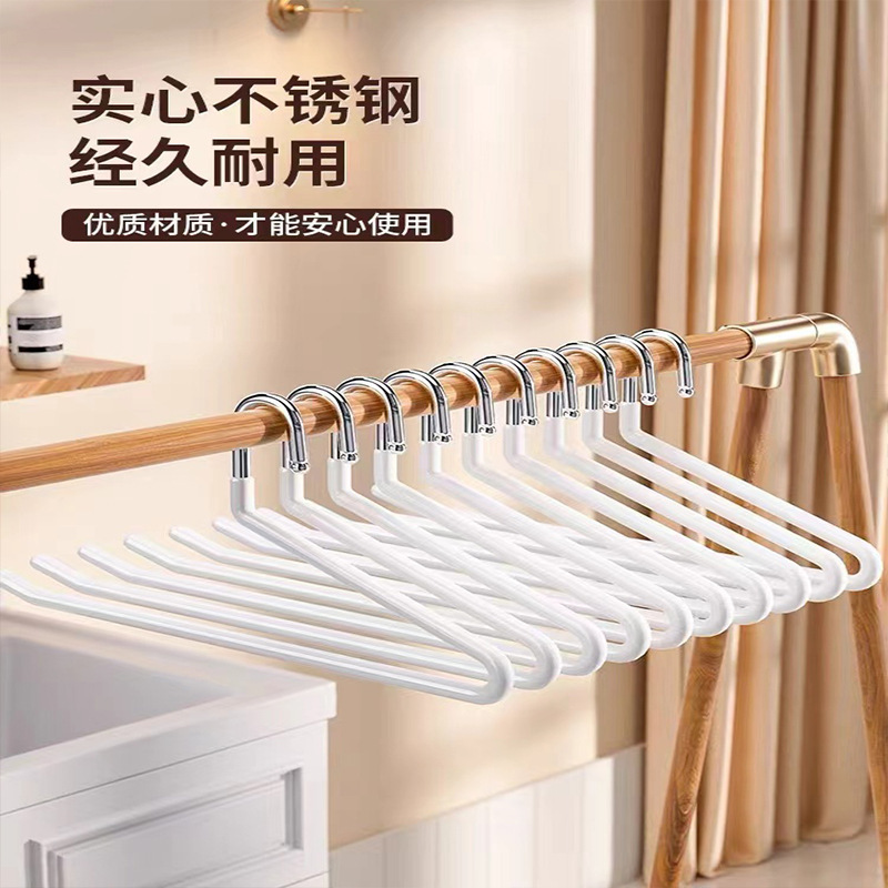 家庭用のガチョウ型ズボンラック、跡が残らない滑り止めの太いズボンハンガー、ズボンクリップ、ワードローブ内蔵のズボン吊り下げ専用収納ラック|undefined