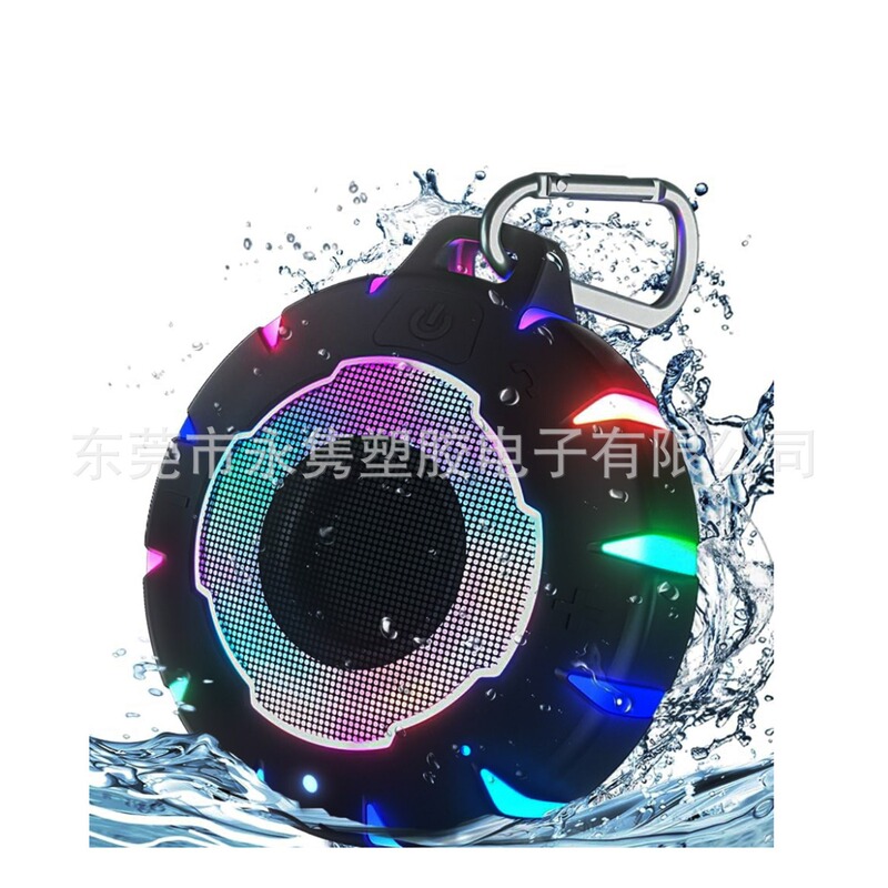 防水ミニストリングカラーバックパックワイヤレスBluetoothスピーカー、屋外ストリングカラーLED発光バックパックBluetoothスピーカー|undefined
