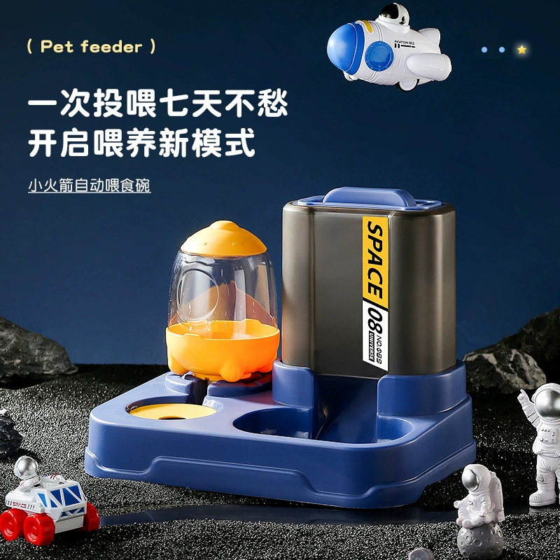 Кошачий корм миска автоматическая кормушка кошачий корм миска кошачий корм двойная миска поилка встроенная защита шейного позвонка домашнее животное