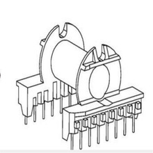 ER35变压器骨架ER35电木骨架ER3542卧式骨架BOBBIN 8-8
