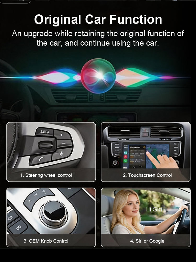 Cross-border CP030-1 carplay car connectivity box audio-visual navigation vehicle smart portable wireless car box