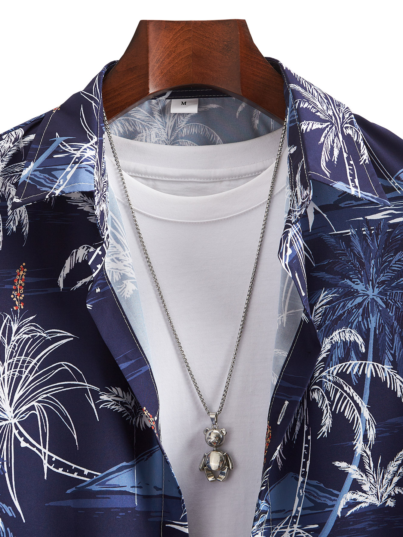 2024 Fashion Casual Beach Style Digital Printed Short sleeved Shirt_voghion.com