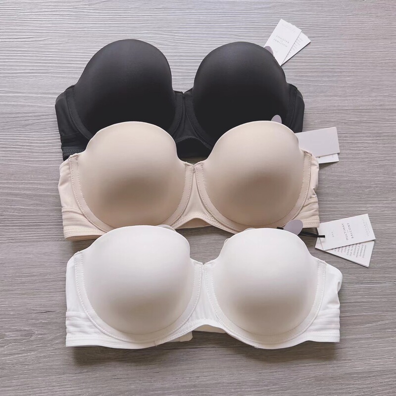 Europe and the United States foreign trade 30-36cd.dd.e.e.f shoulder strap removable smooth 1/2 cup thin bra spot wholesale