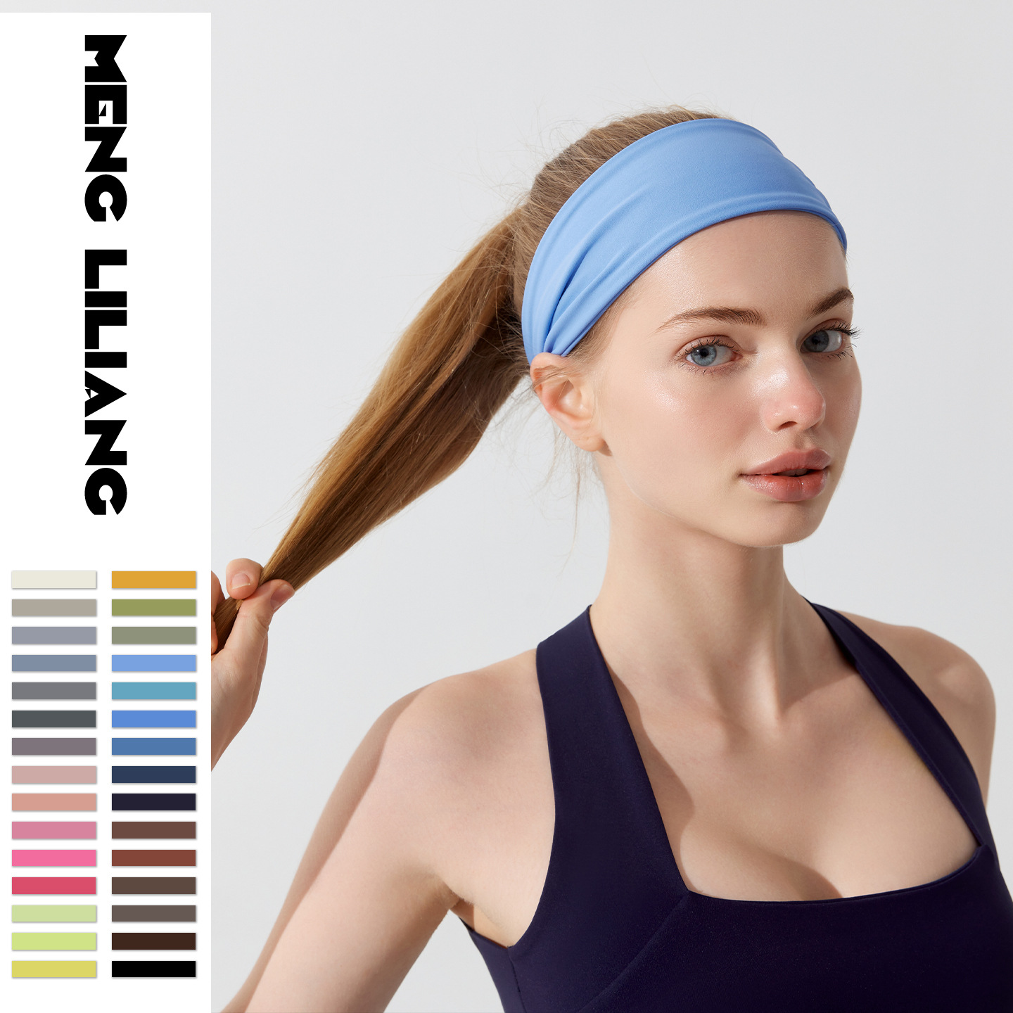 New Quick-Drying Yoga Fashion Headband for Men and Women, Outdoor Cycling Headband, Sweat-Absorbing Fitness Sports Headband