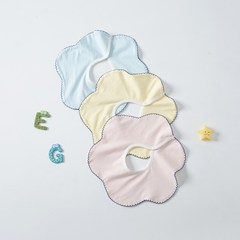 Newborn flower-shaped bibs for boys and girls, rotatable bibs for eating and feeding, spit-proof bibs, wholesale maternal and baby supplies