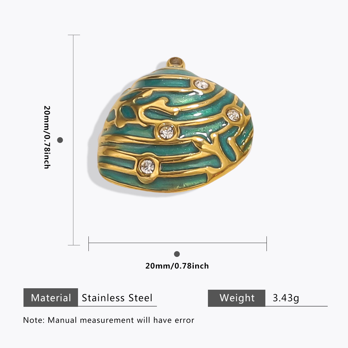 4g Weight Pendant Jewelry Making Type DIY Jewelry Accessories Classification 5 PCS/Package Quantity 304 Stainless Steel Material Conch, Hippocampus, Shell Pattern All Seasons Season Plating Design Simple Style, Classic Style Style 5 PCS/Package 304 Stainless Steel Conch Hippocampus Shell Pendant DIY Jewelry Accessories 16