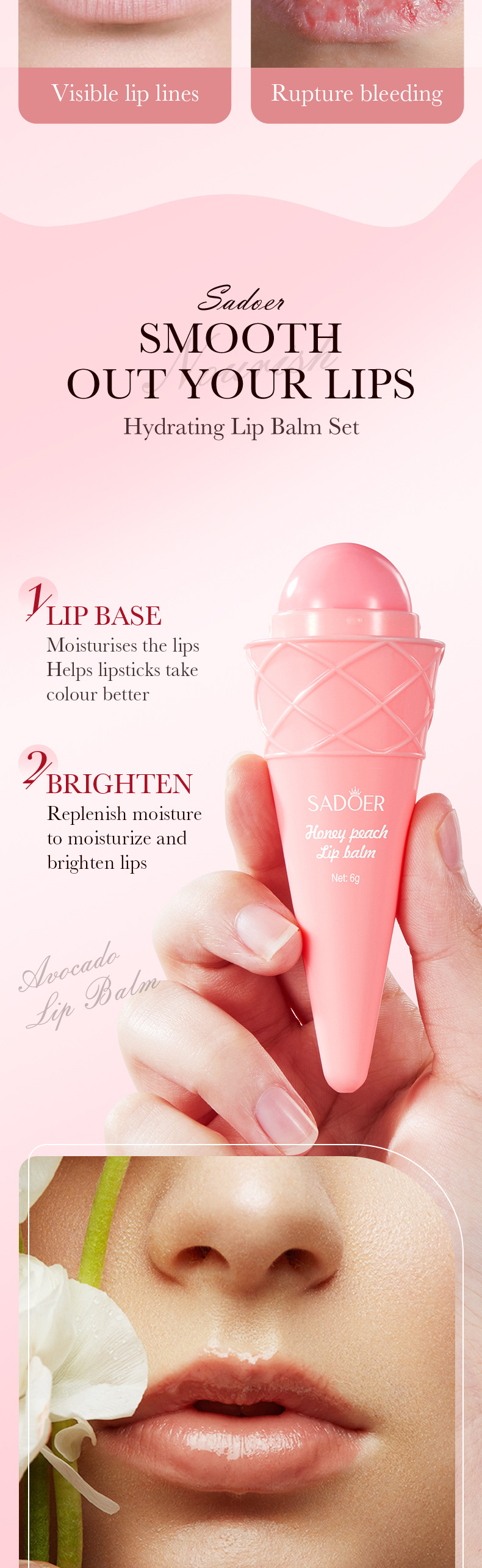 SADOER All avocado moisturizing anti chap lipstick_voghion.com