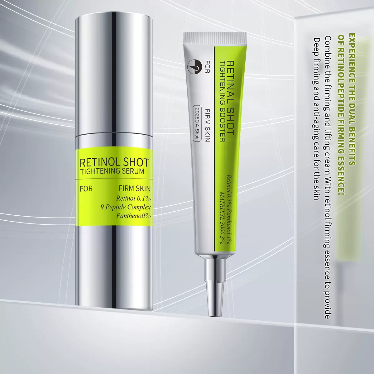 跨境视黄醇眼霜Retinol Eye Cream紧致温和补水视黄醇紧致精华液