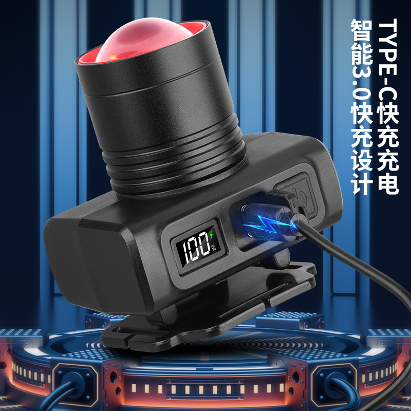 TEMU TIKTOK aluminio lámpara portátil iluminación exterior con función de zoom telescópico lámpara de larga duración