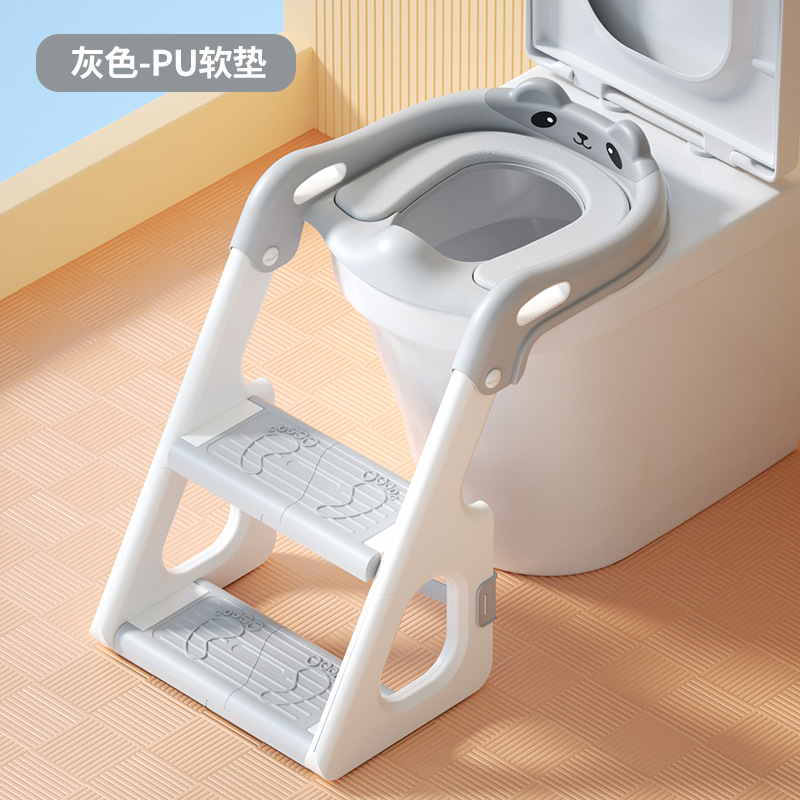 Inodoro para niños, tipo escalera, niño, niña, bebé, inodoro, asiento, asiento, escalera plegable, taburete auxiliar, inodoro
