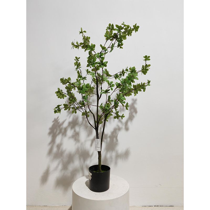 Planta Artificial en Maceta 1.2 m de Plástico y Tela para Decoración de Interiores