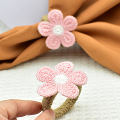 韓国版ニット刺繍編み五葉花ナプキンリング手作りアクセサリー小菊ナプキンリングメーカー現物