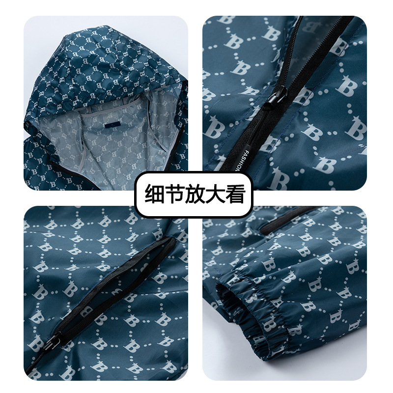 2024 moda nueva chaqueta de protección solar para hombres abrigo delgado de verano deportivo al aire libre transpirable anti-UV ropa de piel image 4