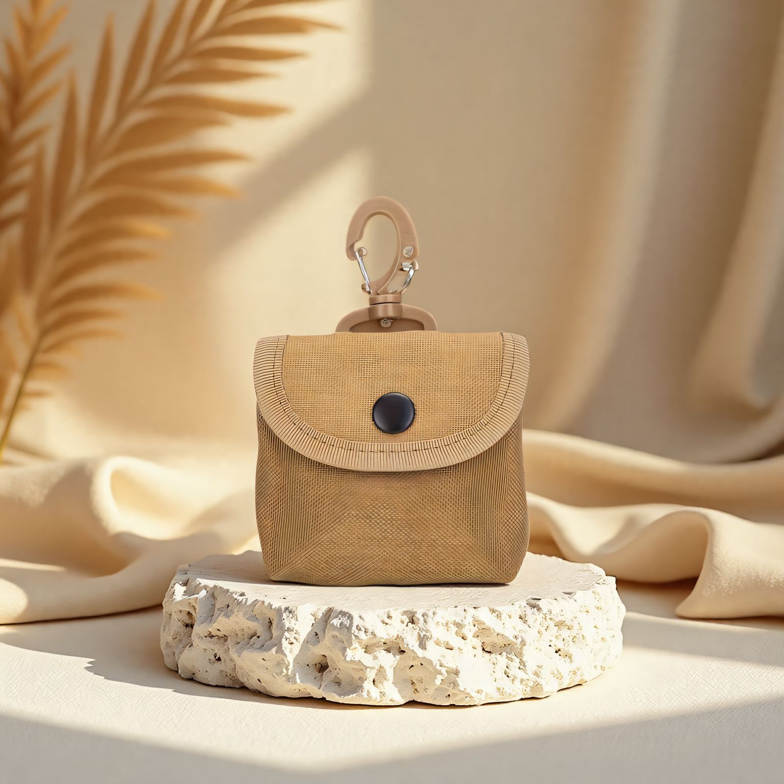 户外迷彩休闲腰挂耳机包钥匙包 多功能运动牛津布登山扣零钱包