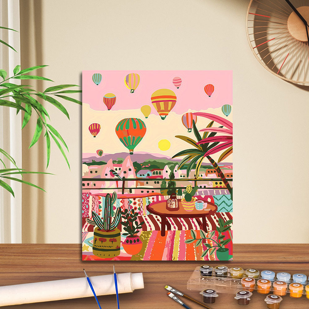 Transfronterizo jitdiy agente de pintura al óleo digital fabricantes al por mayor artesanal amazon pintura al óleo decorativa barraca de relleno