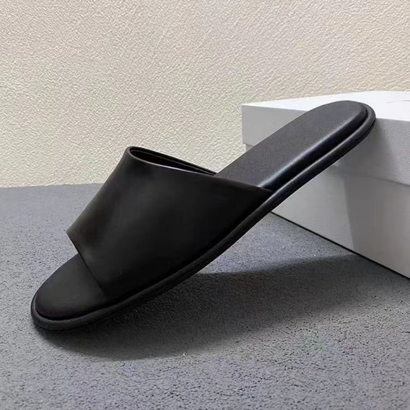 2024 Frühjahr/Sommer Neue Ther Gleiche Leder Kleine und Minimalistischen Samt Flache Unterseite Bequeme Casual frauen mopp_voghion.com