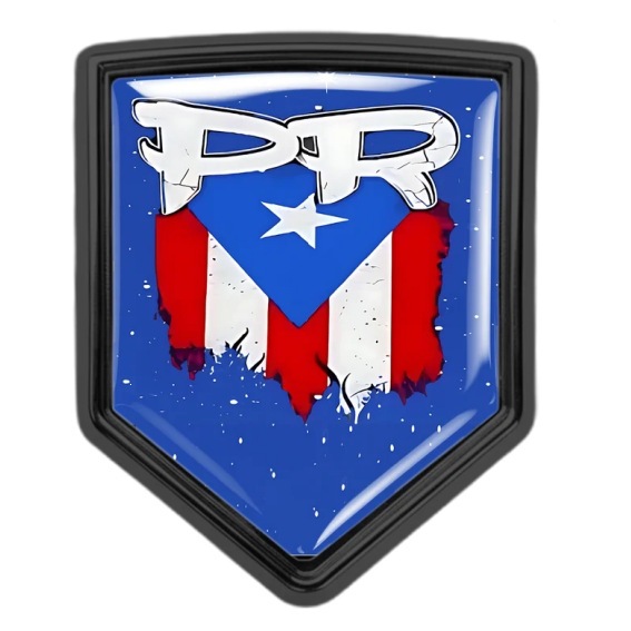 Amazon bandera nacional logotipo de automóvil de metal 3D estereoscópico bandera nacional auto etiqueta pegatinas mini etiqueta transfronteriza