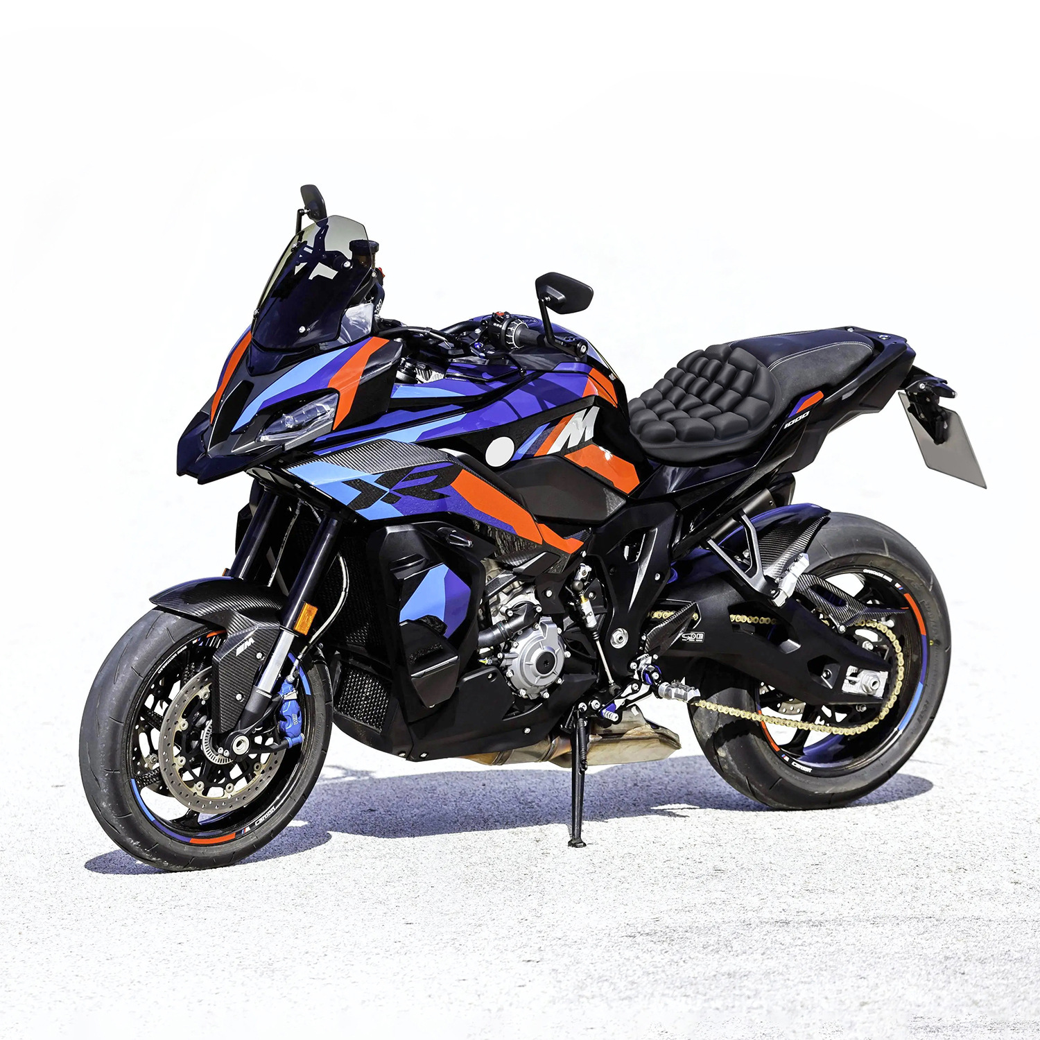 Koc Motorcycle Airbag Cushion Shock-Absorbing and Decompression Straddle Air Cushion Breathable and Insulated Motorcycle Inflatable Cushion