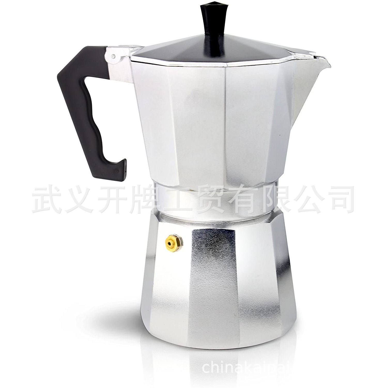 Transfronterizo en stock creativo italiano portátil hogar cafetera de aluminio octogonal café mocha olla al por mayor