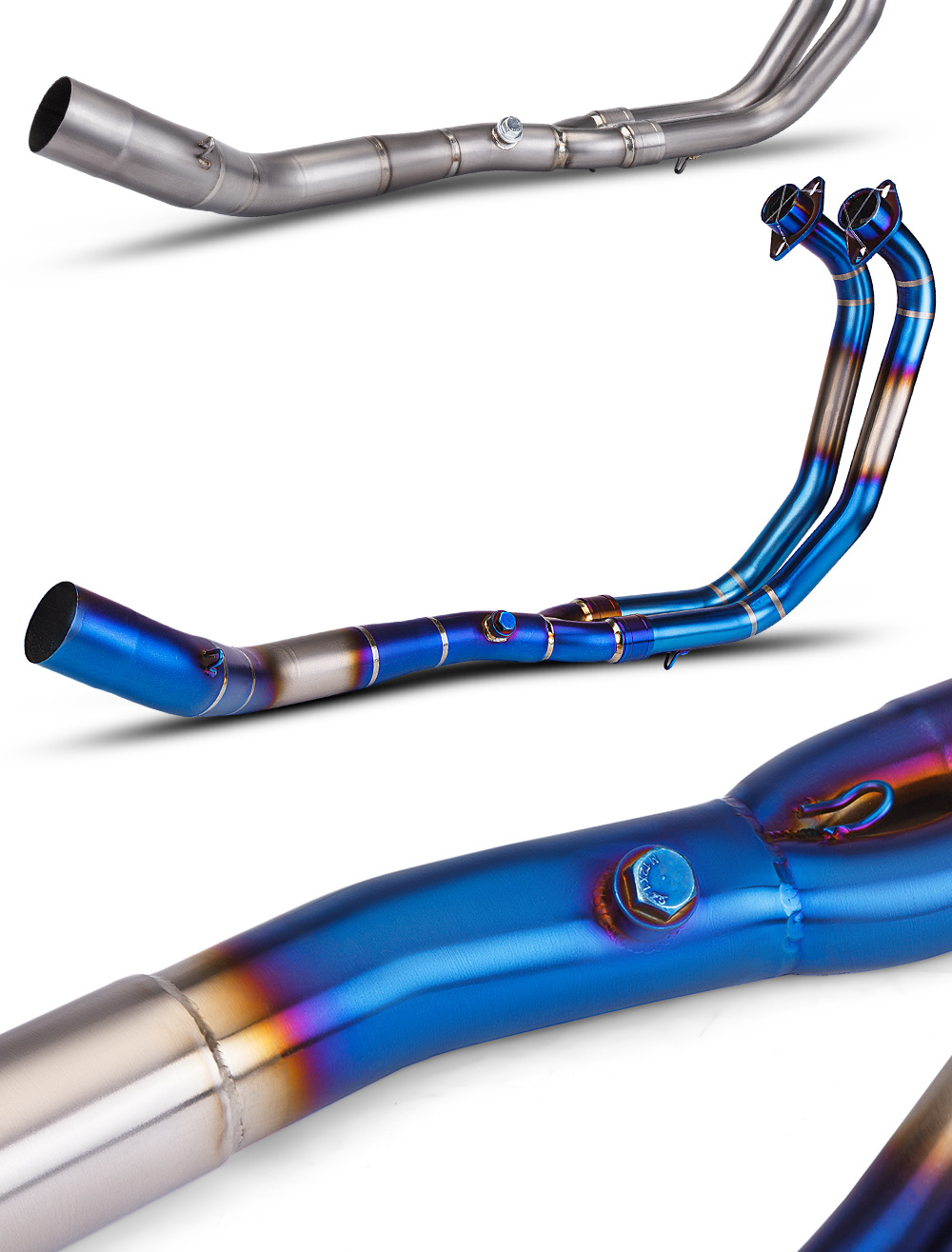 Motorcycle modified exhaust pipe R25 R3 MTO3 special stainless steel/titanium alloy for special vehicles 21-24 years