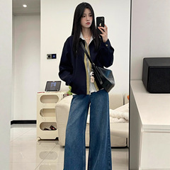 【意法】复古短款外套女春秋2025新款独特漂亮宽松巨好看夹克上衣