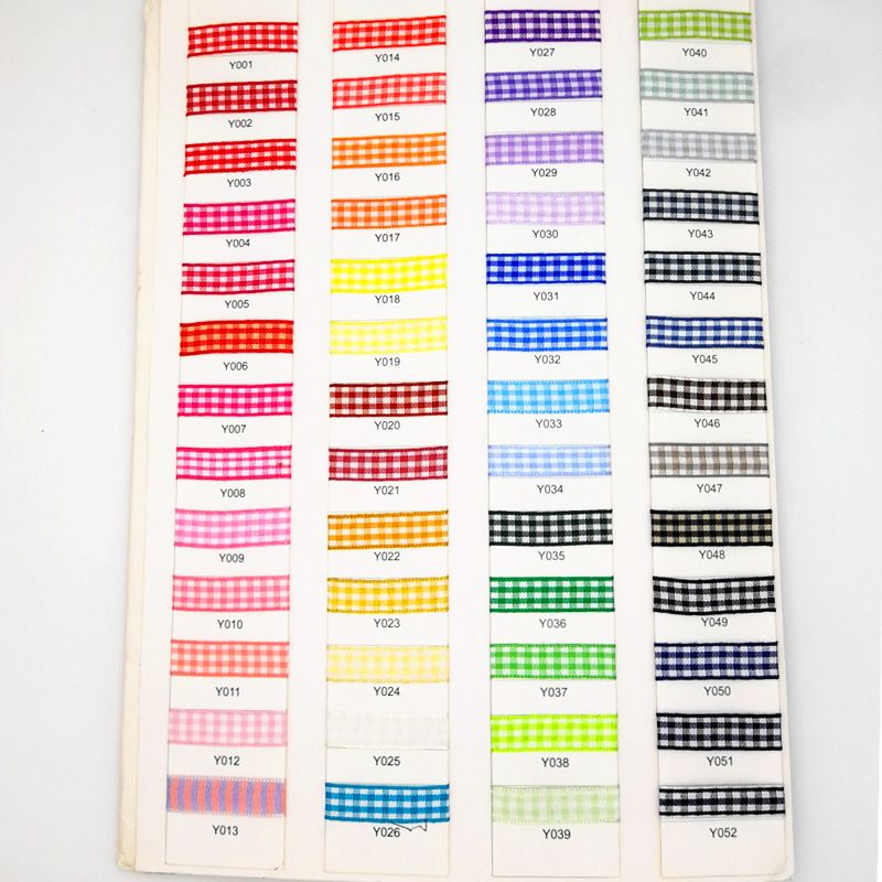 现货供应 服装辅料织带 圣诞织带 格子丝带 英伦风格子带格纹丝带