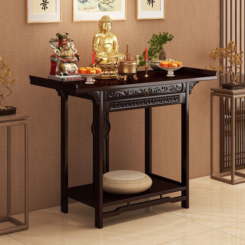Altar Table for Home Use, New Chinese-Style Offering Table, Shrine Table, Solid Wood Foyer Table, Buddha Altar