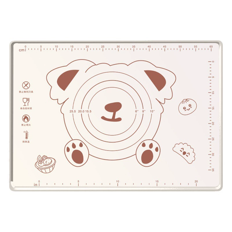 Силиконовый коврик для замеса теста, нескользящий, антипригарный, термостойкий, пищевой, теплоизоляционный, антибактериальный, для выпечки.