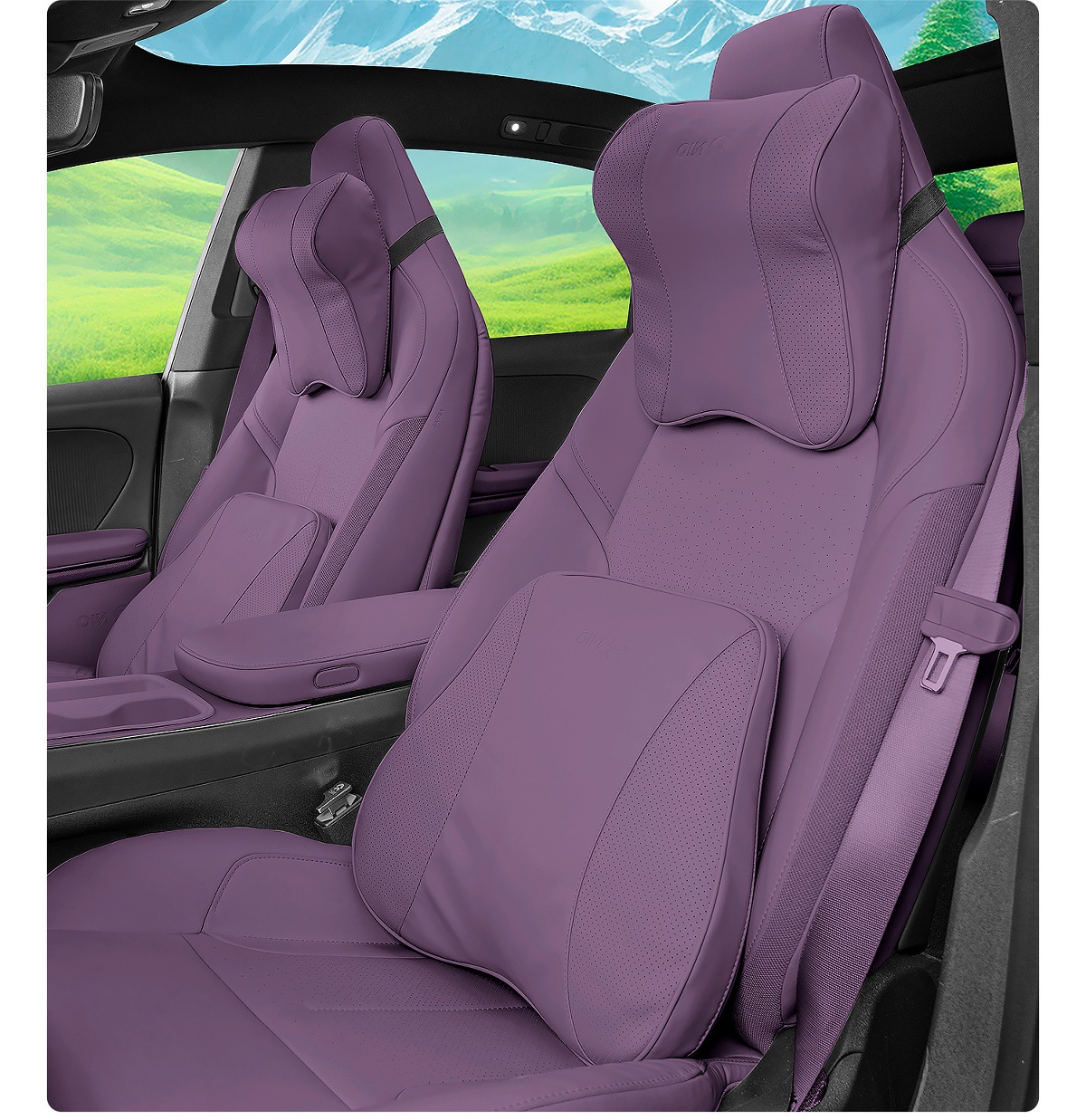 Suitable for 24 Models of Nio Et5T/Et5Et7 Headrest and Waist Cushion Es6Ec6Es8 Neck Pillow Car Interior Decoration Supplies