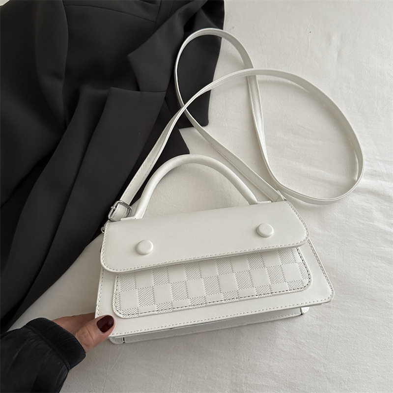 Bolso de costura de alta gama 2024 otoño e invierno nuevo estilo bandolera bandolera bandolera bandolera roja pequeña mujer