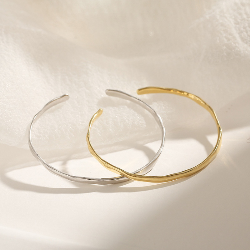 South Korea Irregular Glossy Open Copper Bracelet Wholesale Jewelry