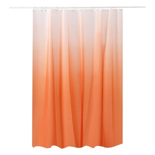 Cross-border hot selling advanced gradient series PEVA shower curtain Nordic punch-free thickened waterproof and mildew-proof bathroom shower curtain