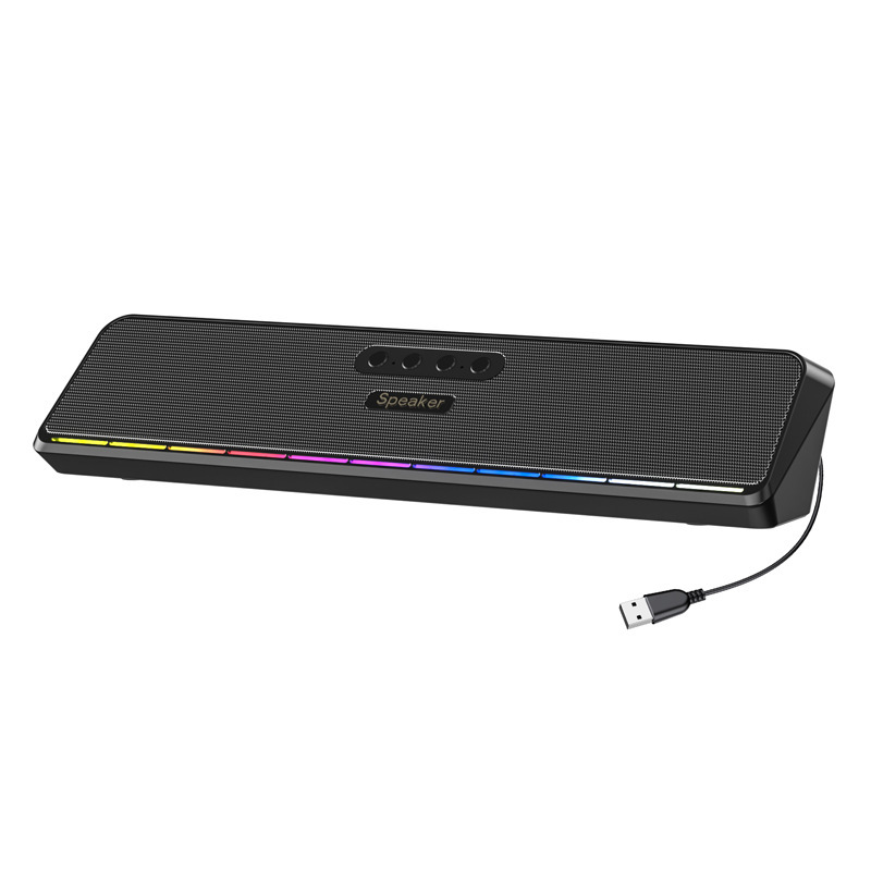 クロスボーダー RGB 有線 Bluetooth デュアル スピーカー スピーカー多機能デスクトップ三次元デスクトップ ロング サウンドマスター Bluetooth スピーカー|undefined