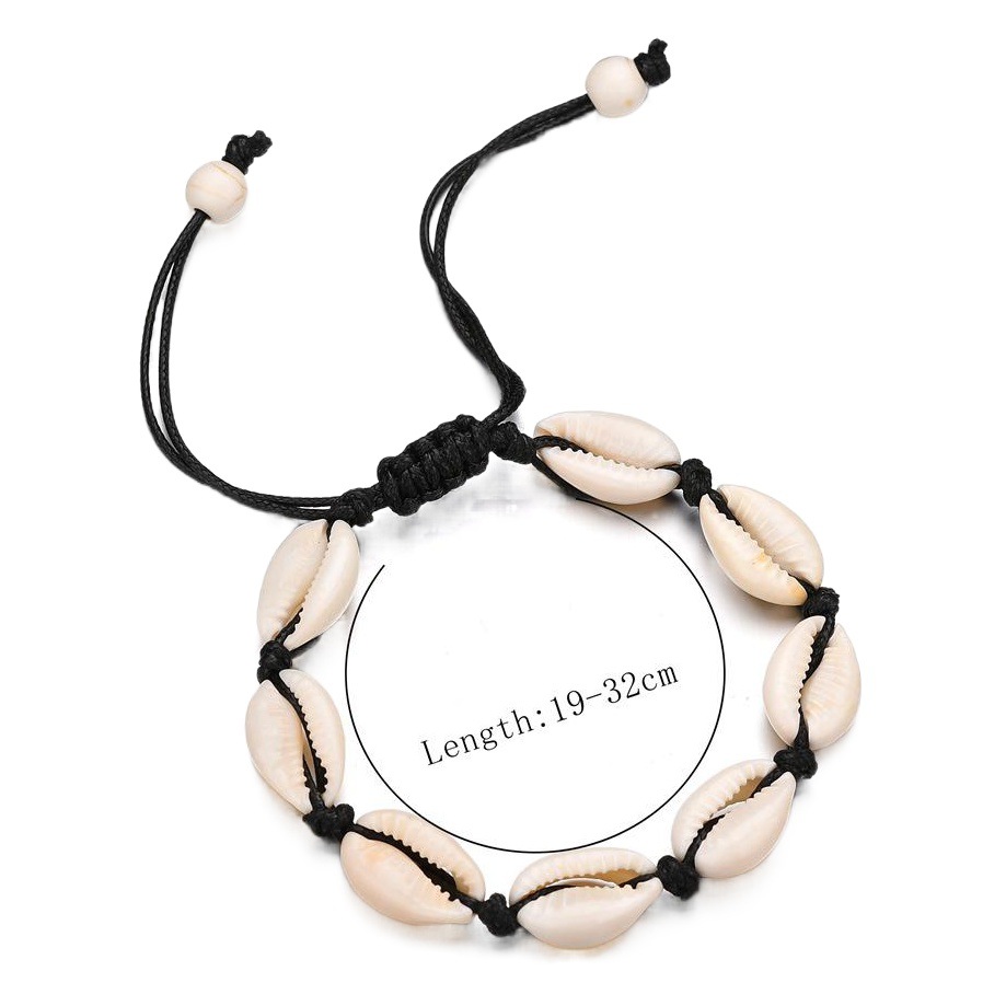 Joyería transfronteriza europea y americana personalizada creativa hawaiana pulsera casual pulsera tejida cáscara