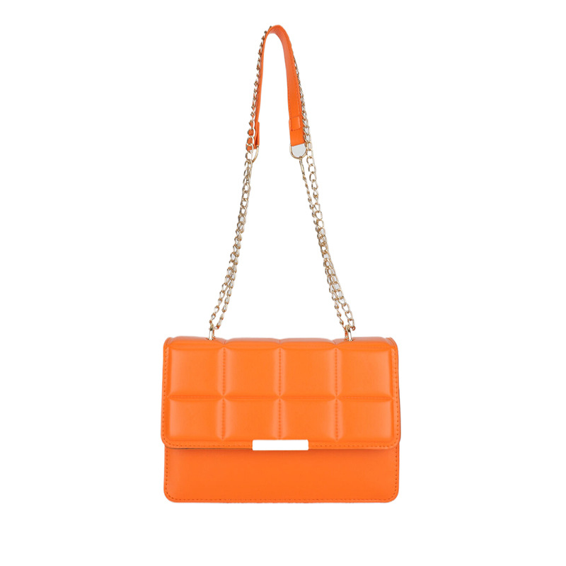 Bolsa de casca dura de cuadrilátero de cadena sólida, bolso cuadrado de damas de este año, bolso de hombro de moda de textura, bolso de mochila casual